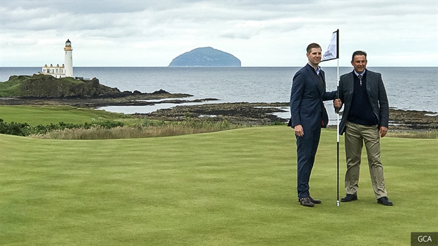 Eric Trump opens new King Robert the Bruce course at Turnberry