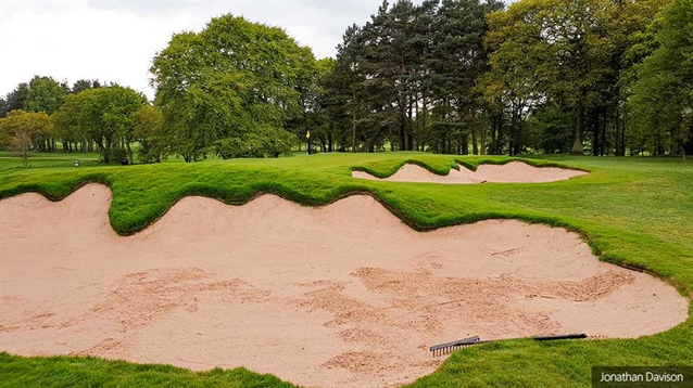 Jonathan Davison restores bunker style at Carlisle Golf Club