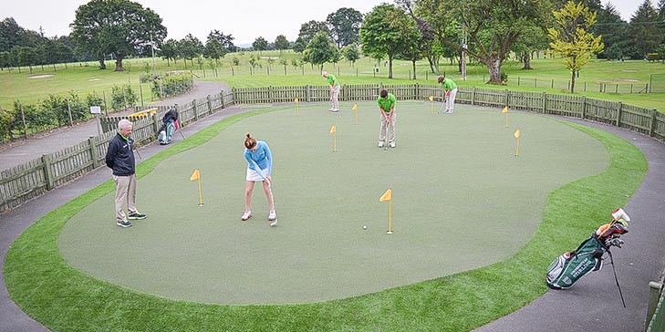 Huxley Golf installs short game practice area at University of Stirling