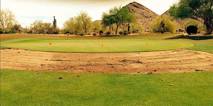 Greenside bunker restoration takes place at The Country Club at DC Ranch