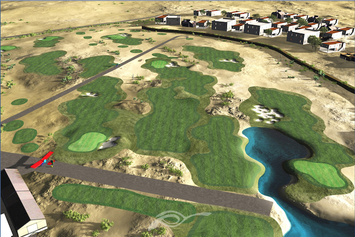 Agustin Pizá breaks ground on site of Peru’s first public golf course