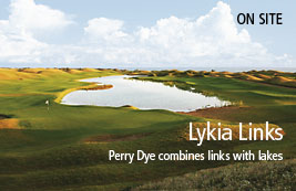 Lykia Links, Perry Dye combines links with lakes