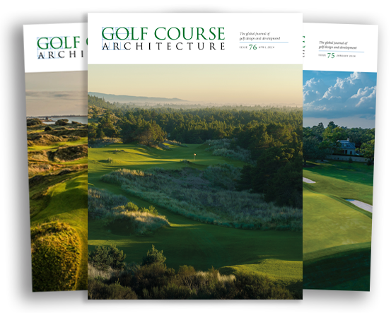 Subscribe to the print edition of Golf Course Architecture