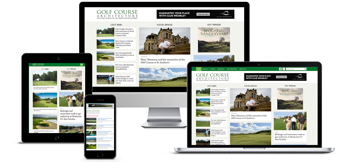 Advertising on the golfcoursearchitecture website