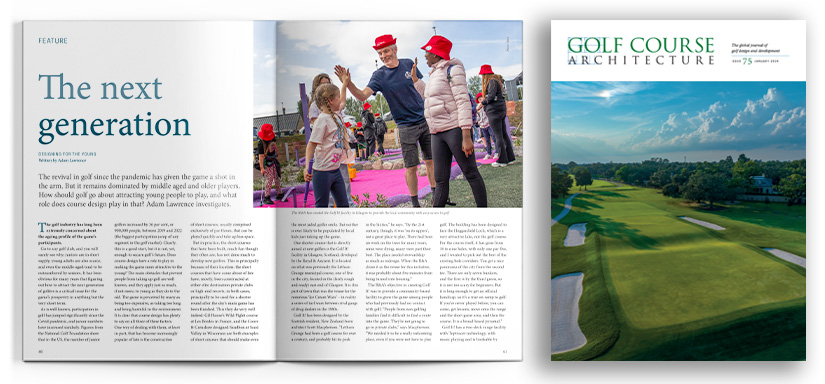 Advertising in the print edition of Golf Course Architecture