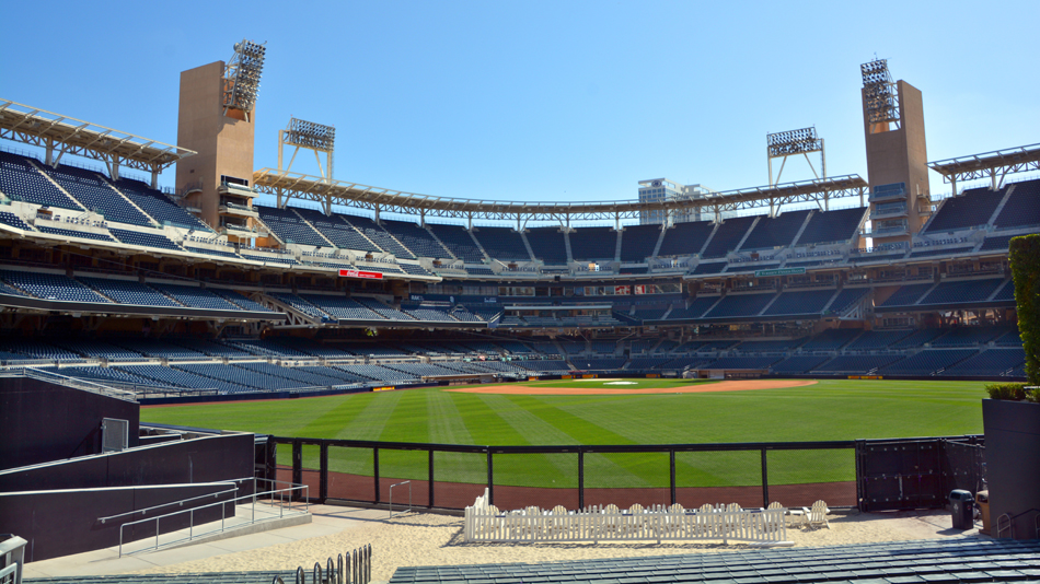 Baseball stadium becomes nine-hole course for new golf experience