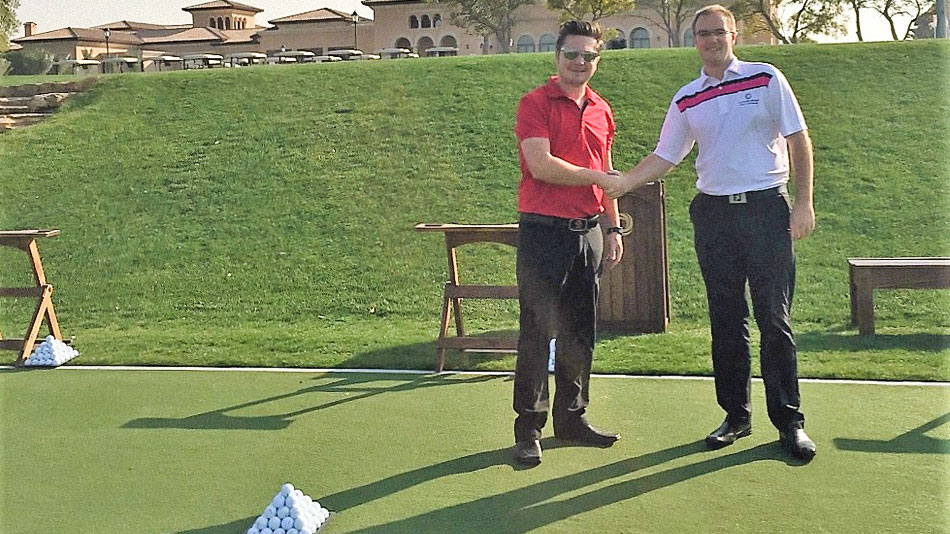 Huxley Golf installs new practice tee at Jumeirah Golf Estates