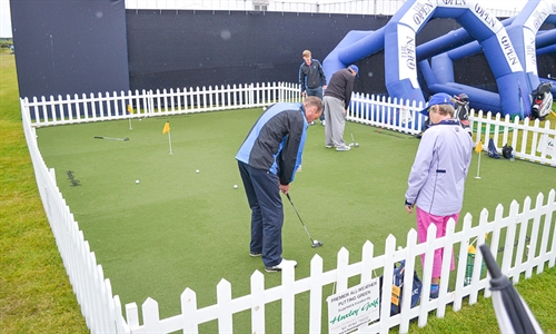 Huxley Golf supporting the R&A’s Swingzone at the 2016 Open