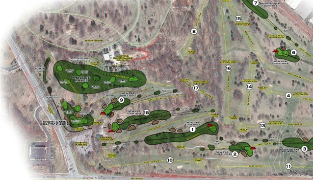 Chris Wilcynzski creating five new holes at Indian Trails Golf Course