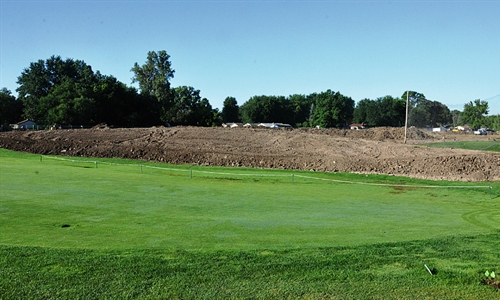 Steve Forrest overseeing work on course at Taylor Meadows GC