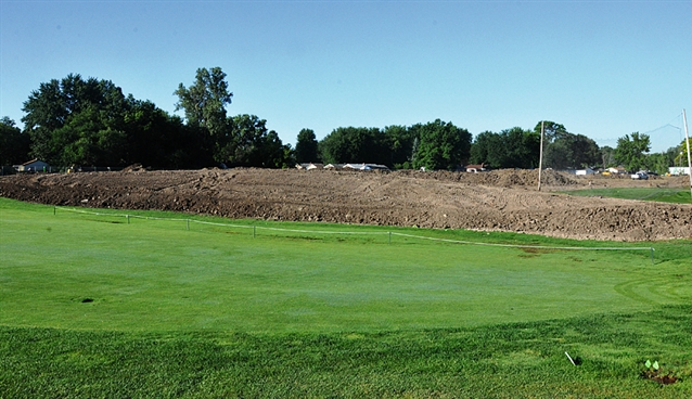 Steve Forrest overseeing work on course at Taylor Meadows GC
