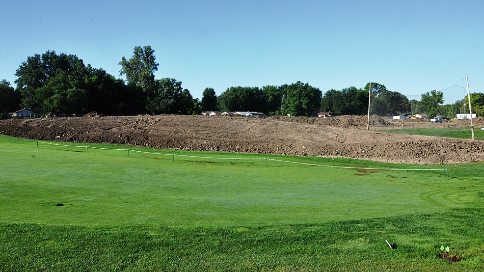 Steve Forrest overseeing work on course at Taylor Meadows GC