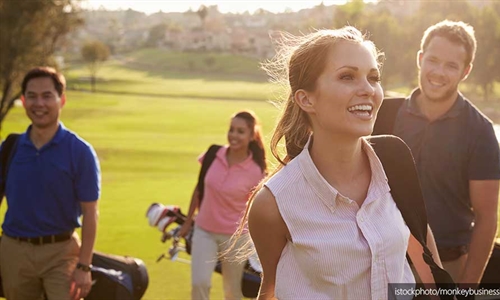 Five features to enhance playability of a golf course