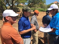 Jordan Spieth works with Roy Bechtol on new University of Texas course