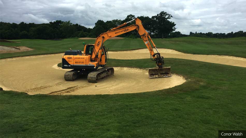 Bunker renovations taking place at Chart Hills Golf Club