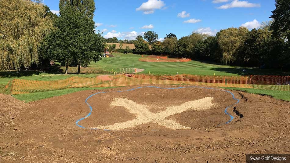 Bunker and green renovation work gets underway at Wellingborough GC