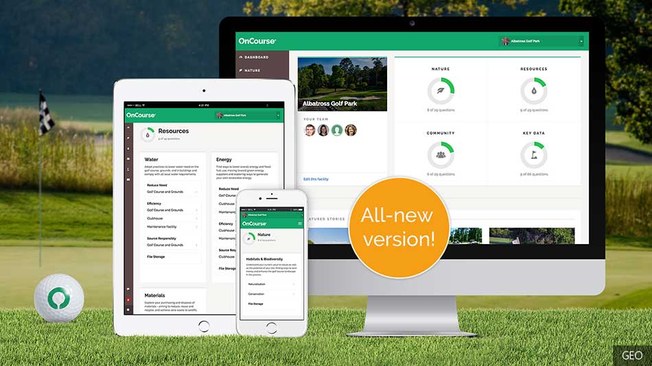 Golf Environment Organization launches new version of OnCourse app