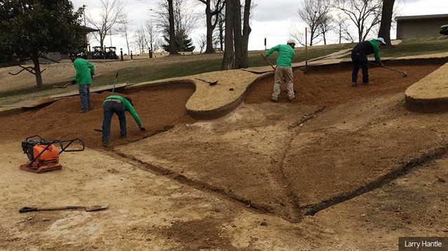 Bunker renovation work continues at Country Club of Paducah