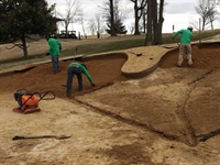 Bunker renovation work continues at Country Club of Paducah