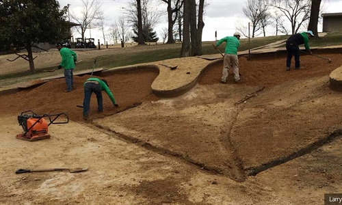 Bunker renovation work continues at Country Club of Paducah