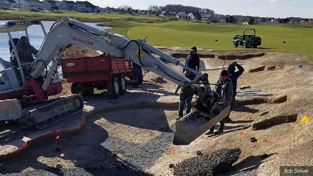 Plantation Lakes in progress with second nine