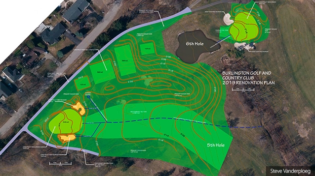 Doug Carrick prepares two-hole redesign at Burlington