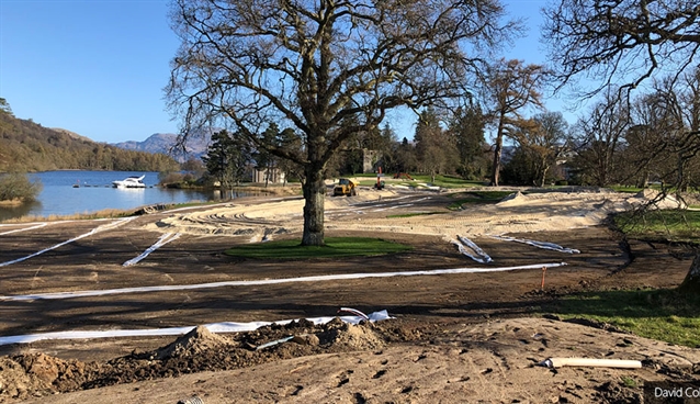 Loch Lomond Golf Club: Drying out