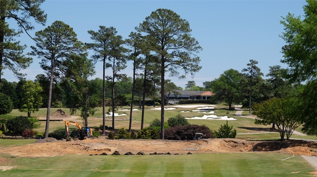 Construction under way on Kyle Franz renovation of Raleigh CC