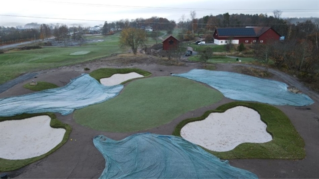 Johan Benestam builds extra par-three hole for Västerås GC