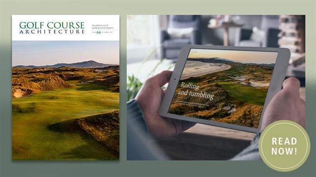 The October 2021 issue of Golf Course Architecture is out now!