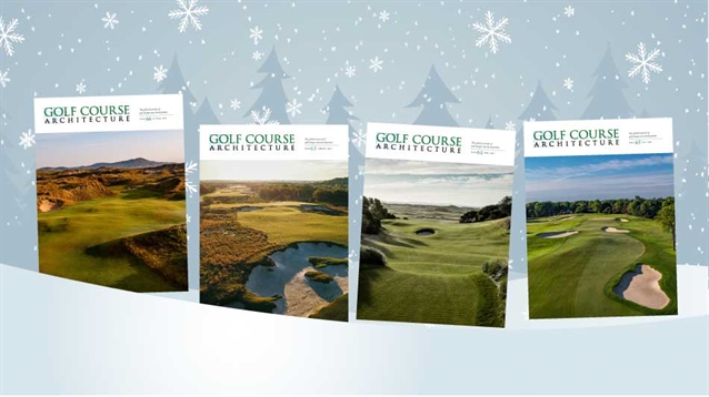 Happy holidays from us all at Golf Course Architecture!