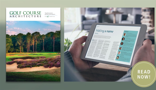 The January 2022 issue of Golf Course Architecture is out now!