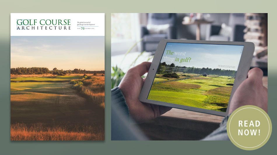 The October 2022 issue of Golf Course Architecture is out now!
