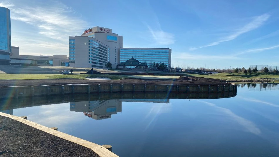 Paul Miller completes work on two holes and practice facility at Mystic Lake