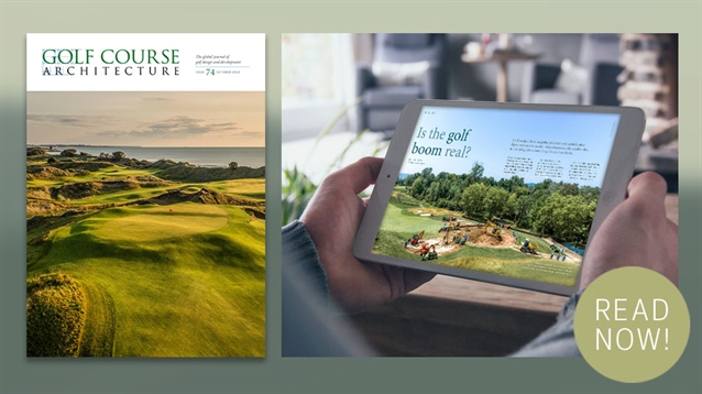 The October 2023 issue of Golf Course Architecture is out now!