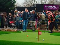 Ken Moodie opens putting course at Westminster Park