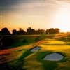 Newly renovated greenside bunkers on the short par-four sixteenth, with a distinctive two-tiered green (Photo Jason Livy)