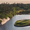 The near-island green of the seventh hole (Photo: Jacob Sjöman)