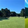 A before and after of hole 10, showing the bunker and green work completed (Photo: Lawrence Golf Design) 