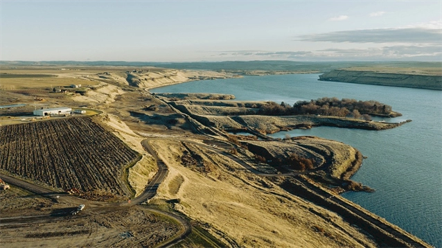 Construction in progress on new David Kidd course at River Ranch resort in Washington State