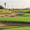 On the new par-three fourteenth, players need to hit over a new dune to an elevated saddle green that slopes to the front and back (Photo: Saadiyat Beach Golf Club)
