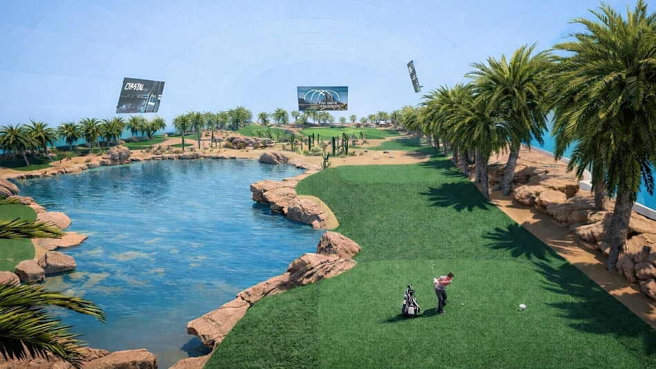 Megalodome: Indoor golf reaches new heights