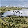 A visualisation of Megalodome, a proposed indoor golf facility with nine holes ranging from 103 to 278 yards and a practice facility (Image: Megalodome Golf)
