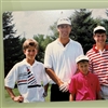 Eleven-year-old Jay Blasi, centre, at Maple Bluff in Wisconsin, where he is now the club’s architect (Photo: Jay Blasi)