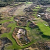An aerial of holes fourteen, fifteen and sixteen (Photo: David Cannon/Getty Images/The R&A)