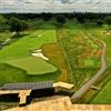 The renovated fourteenth (left), fifteenth (right) and sixteenth (centre) holes on the North course at Detroit Golf Club (Image: NMP Golf Construction)