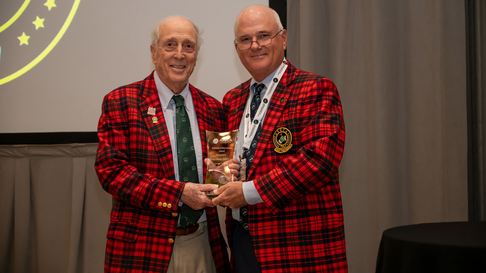 ASGCA Foundation presents inaugural Lifetime Achievement Award to Rees Jones