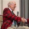 Rees Jones, recipient of the ASGCA Foundation’s Lifetime Achievement Award, spoke with Mike Hurdzan about his career during the ASGCA’s annual meeting in Nashville, Tennessee (Photo: ASGCA)