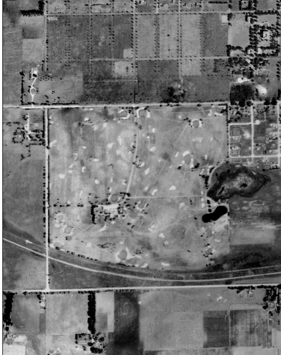 An aerial of Aurora Country Club taken in 1939 (Image: Aurora Country Club)