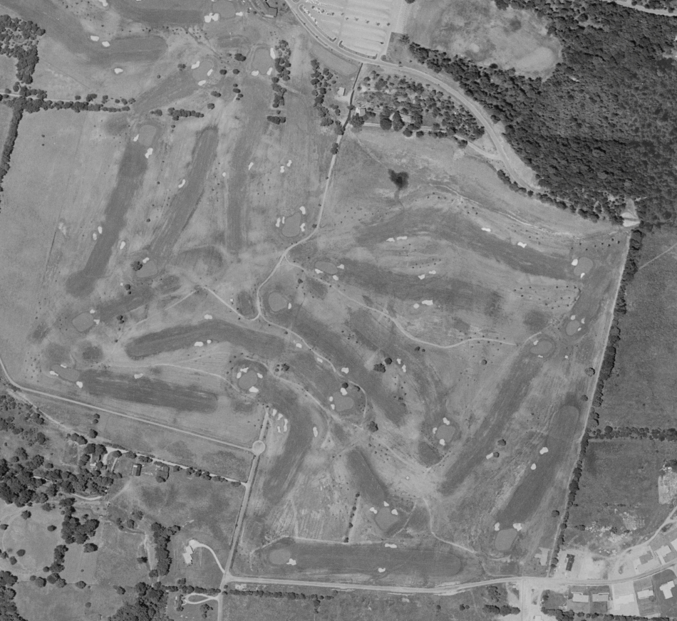 An aerial from 1956 has been instrumental in the development of Nagle’s masterplan (Image: NCR Country Club)